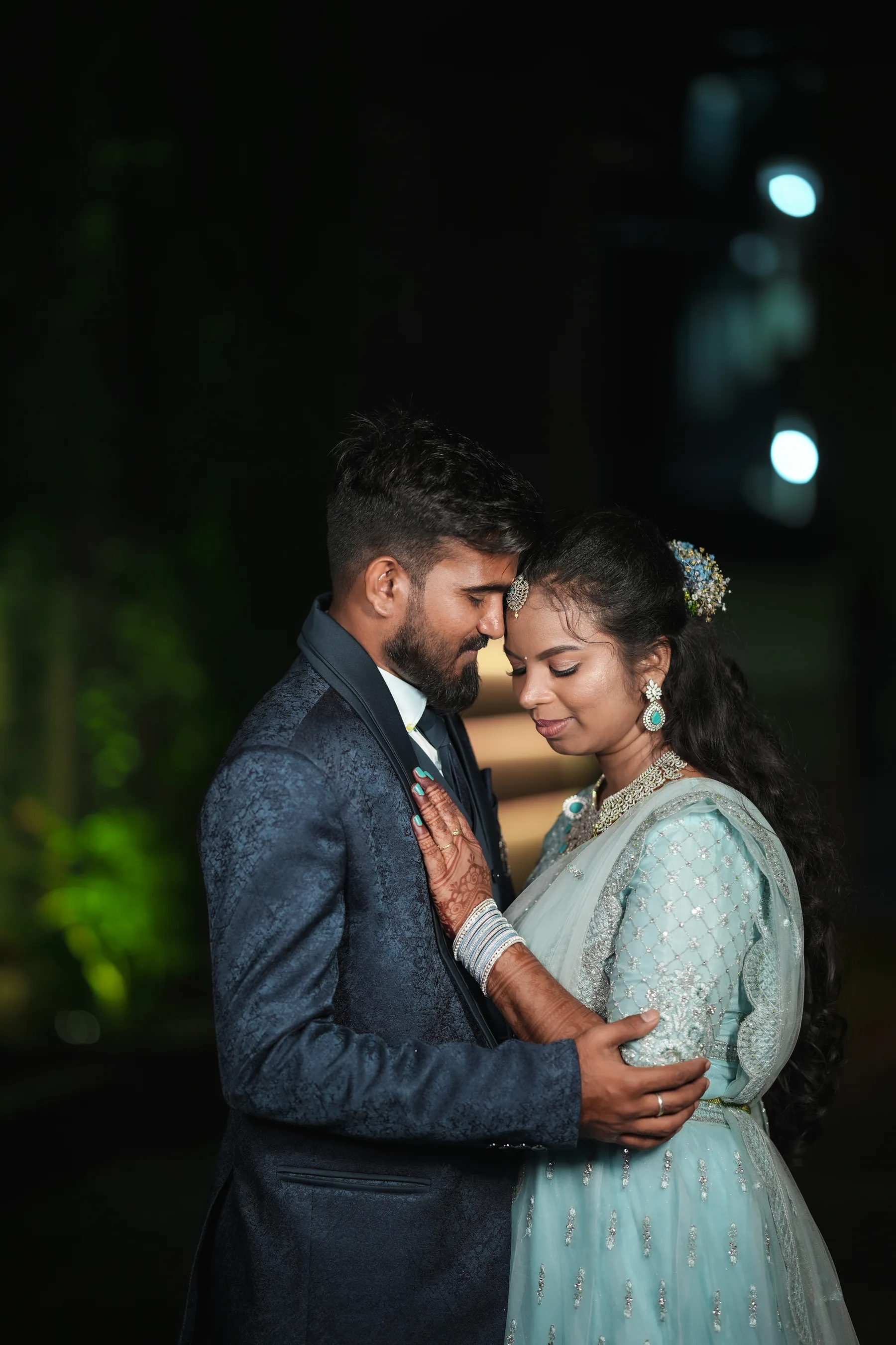 Uzhavan Weddings cinematic couple portrait